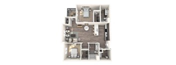 2 bed 2 bath Retreat Floor Plan at The Oasis at Plymouth, Plymouth, 02360