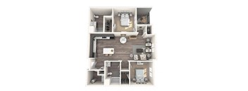 2 bed 2 bath Mirage Floor Plan at The Oasis at Plymouth, Plymouth