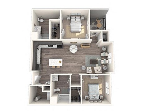 2 bed 2 bath Mirage Floor Plan at The Oasis at Plymouth, Plymouth