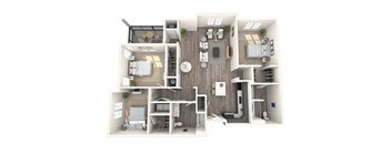 3 bed 2 bath Vista Floor Plan at The Oasis at Plymouth, Massachusetts