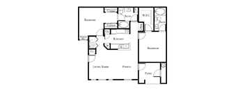 2 bed 2 bath floor plan at The Aliante by Picerne, Arizona