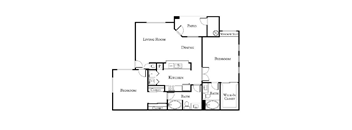 2 bed 2 bath floor plan A at The Aliante by Picerne, Arizona, 85259