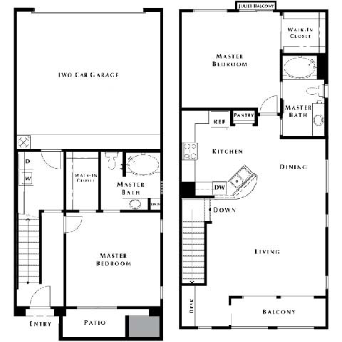 2 bed 2 bath floorplan C at The Paseo by Picerne, Goodyear, 85395