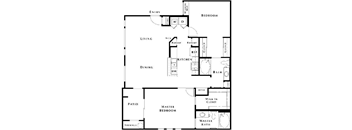 2 bed 2 bath floorplan at The Paseo by Picerne, Arizona