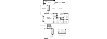 2 bed 1 bath floorplan at The Paseo by Picerne, Goodyear, AZ, 85395