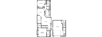 2 bed 2 bath floorplan B at The Paseo by Picerne, Goodyear, AZ