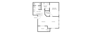 1 bed 1 bath floor plan A at The Belmont by Picerne, Nevada