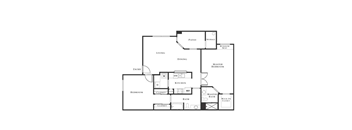 2 bed 2 bath floor plan at The Belmont by Picerne, Las Vegas, NV