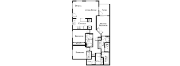 3 bed 2 bath floor plan A at The Cantera by Picerne, Las Vegas, 89139