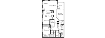 3 bed 2 bath floor plan at The Cantera by Picerne, Las Vegas, NV