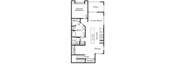 1 bed 1 bath floor plan E at The Cantera by Picerne, Las Vegas, 89139