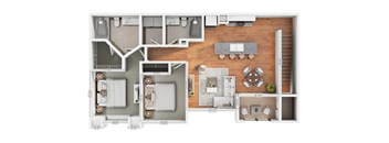 A floor plan of a house with labeled rooms and dimensions.