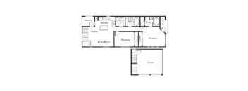 2 bed 2 bath floor plan at The Covington by Picerne, Las Vegas, NV