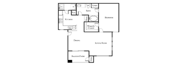 2 bed 1 bath floor plan at The Covington by Picerne, Nevada, 89139