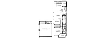 2 bed 2 bath floor plan at The Fairways by Picerne, Las Vegas