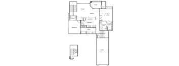 2 bed 2 bath floor plan Dat The Fairways by Picerne, Las Vegas, NV