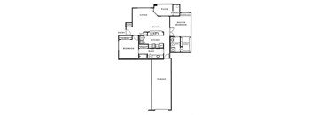 2 bed 2 bath floor plan F at The Fairways by Picerne, Las Vegas, Nevada