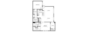 2 bed 2 bath floor plan A at Level 25 at Cactus by Picerne, Las Vegas, Nevada