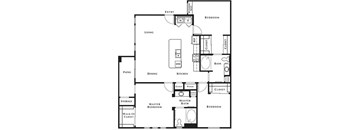 3bed 2 bath floor plan at Level 25 at Cactus by Picerne, Nevada, 89141
