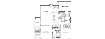 3 bed 2 bath floor plan at Level 25 at Durango by Picerne, Nevada, 89113