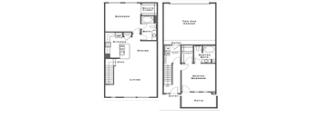 2bed 2 bath floor plan C at Level 25 at Durango by Picerne, Nevada