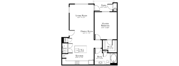1 bed 1 bath floor plan C at The View at Horizon Ridge, Nevada