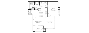 1 bed 1 bath floor plan at The View at Horizon Ridge, Henderson, 89012