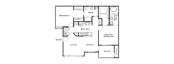 2 bed 2 bath floor plan A at The Summit by Picerne, Henderson, NV