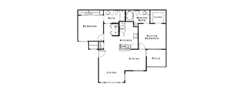 2 bed 2 bath floor plan at The Summit by Picerne, Henderson, NV, 89052