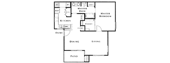 1 bed 1 bath floor plan A at The Summit by Picerne, Nevada