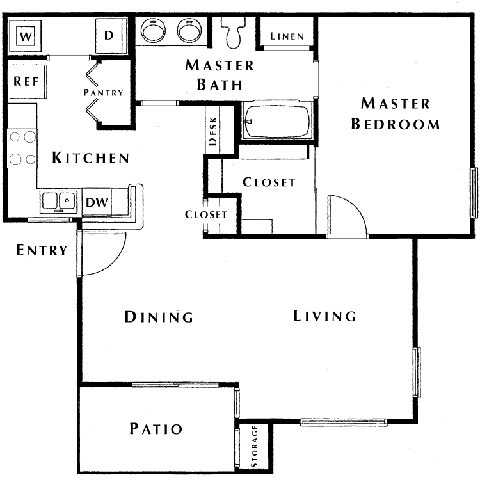 1 bed 1 bath floor plan A at The Summit by Picerne, Nevada