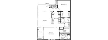 2 Bedroom Floor Plan at The Pavilions by Picerne, Las Vegas