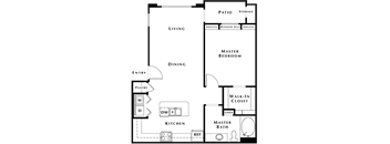 A1 Floor Plan at The Passage Apartments by Picerne, Henderson, Nevada
