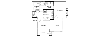 A3 Floor Plan at The Passage Apartments by Picerne, Henderson