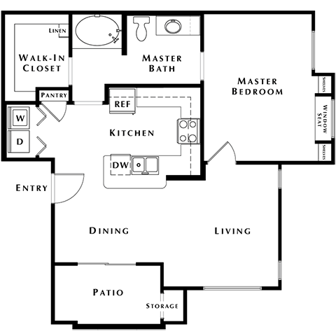 A3 Floor Plan at The Passage Apartments by Picerne, Henderson