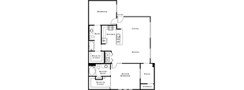 B2 Floor Plan at The Passage Apartments by Picerne, Nevada, 89014