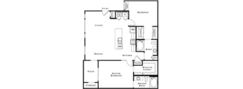 B3 Floor Plan at The Passage Apartments by Picerne, Nevada
