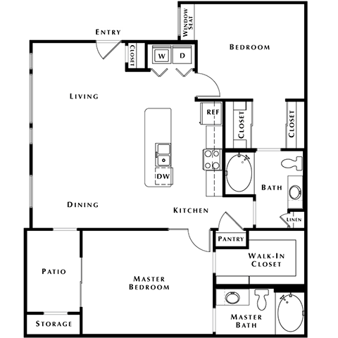 B3 Floor Plan at The Passage Apartments by Picerne, Nevada