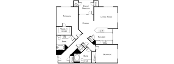 2 bed 2 bath floor plan C at Loreto & Palacio by Picerne, Nevada, 89149