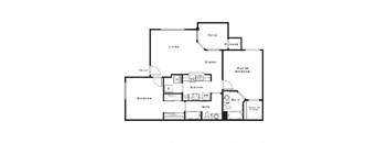 2 bed 2 bath floor plan B at The Equestrian by Picerne, Henderson
