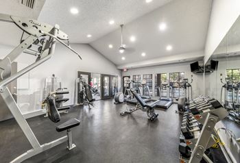 State-of-the-art fitness center open 24-hours at Camino del Sol in Denton, TX
