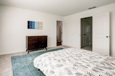 Large and comfortable master bedroom at Beacon at Arbours in Ruskin, FL
