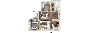 Live Oak 3D Floorplan at Oakleaf Plantation in Jacksonville, FL
