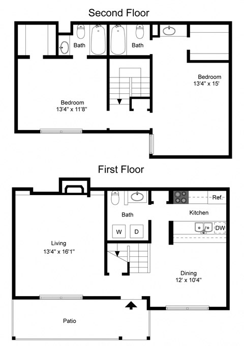 Floor Plan B4 at Davenport Apartments in Dallas, TX