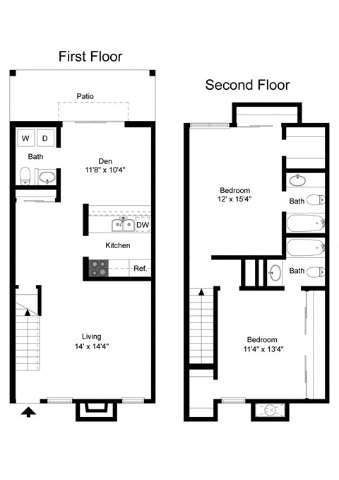 Davenport Apartments Floor Plan B5 Floor Plan B5 at Davenport Apartments in Dallas, TX