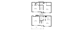 Floor Plan B6 at Davenport Apartments in Dallas, TX
