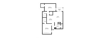 Floor Plan B1 at Davenport Apartments in Dallas, TX