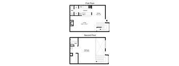 Floor Plan A14 at Davenport Apartments in Dallas, TX
