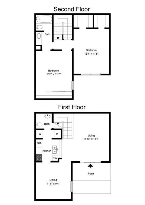 Floor Plan B3 at Davenport Apartments in Dallas, TX