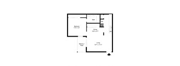 Floor Plan A2 at Davenport Apartments in Dallas, TX
